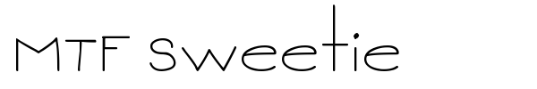 MTF Sweetie font preview